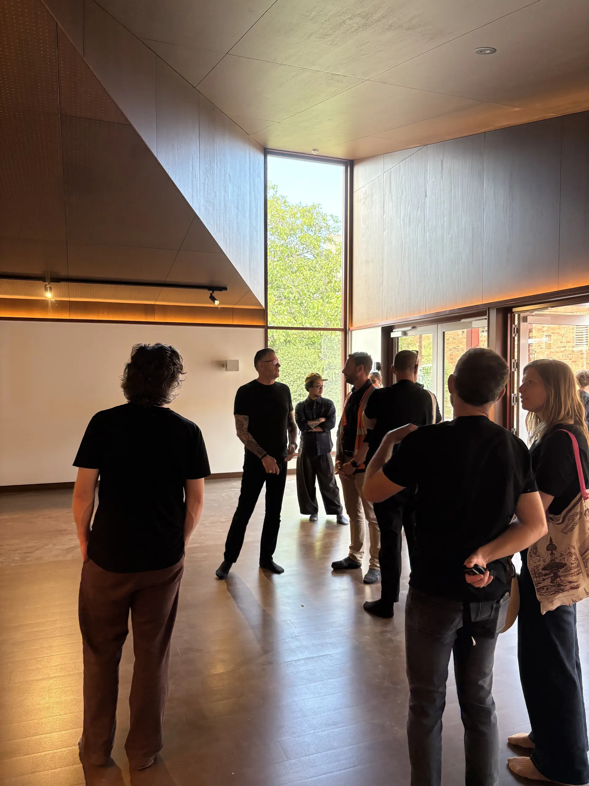 The whole Cumulus team on a site visit to the Boag's brewhouse just before it was opened.