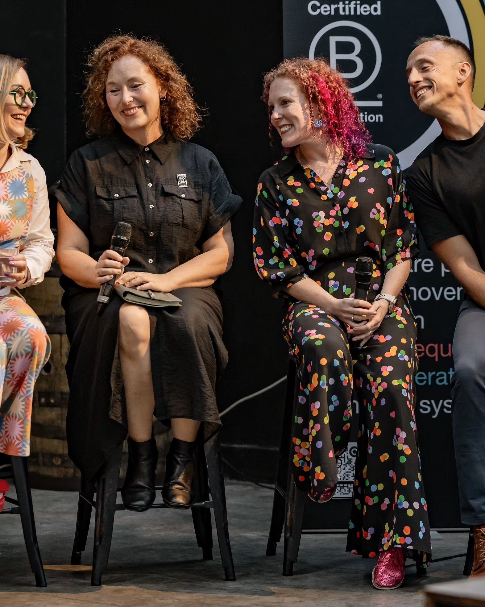 On stage with our own Kylee Scott (Co-Founder, Director & General Manager, Cumulus Studio)