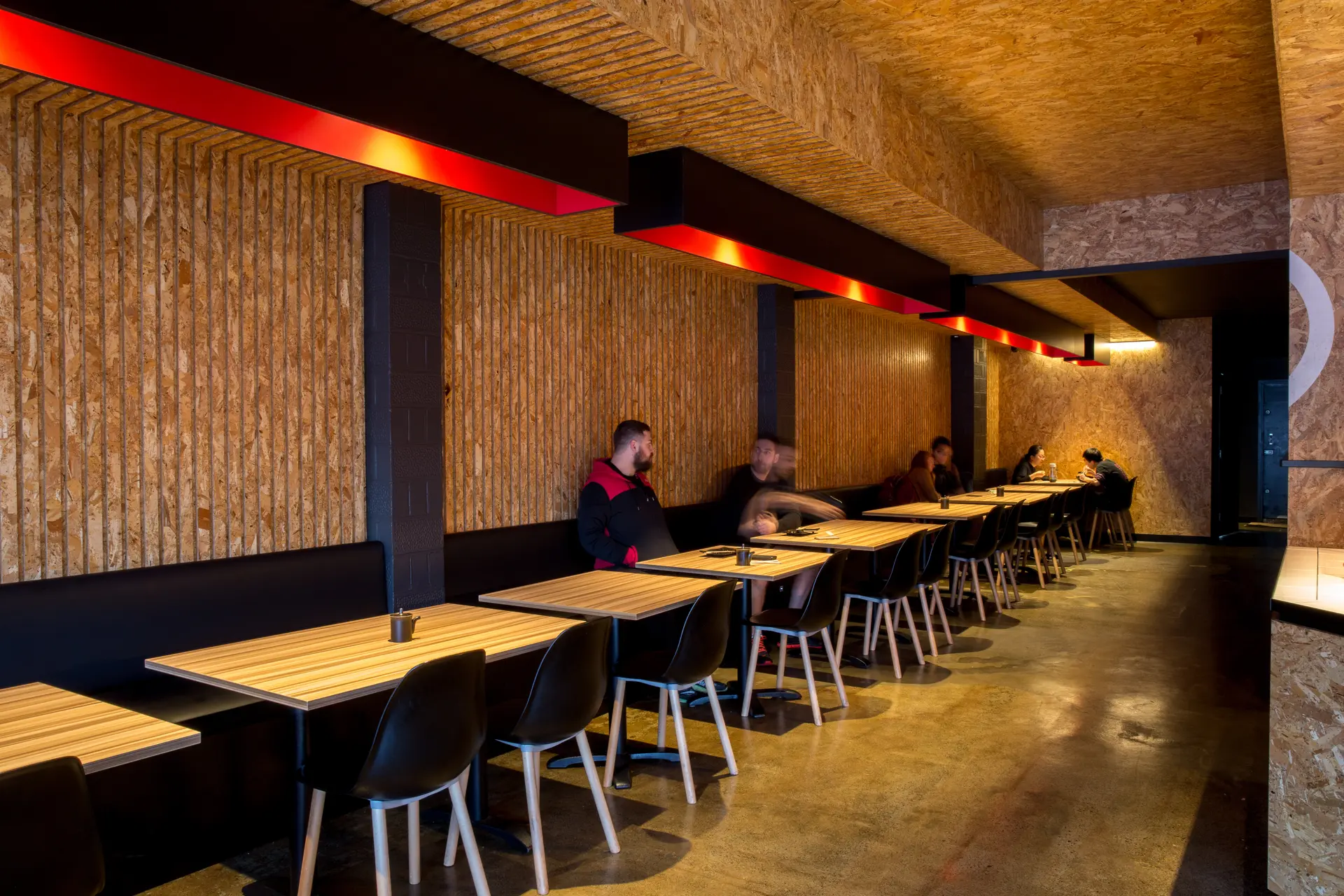 Long tables at Bento Moonah