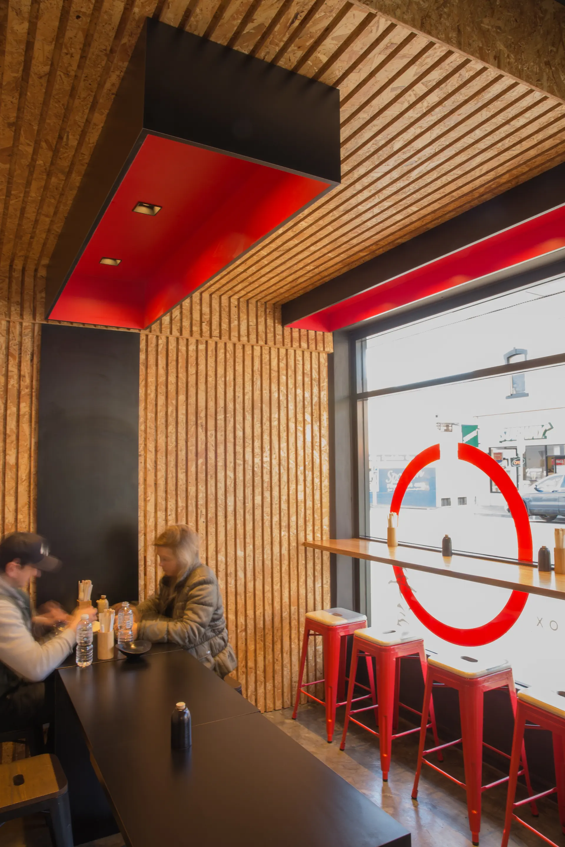 View to the street at Bento Hobart