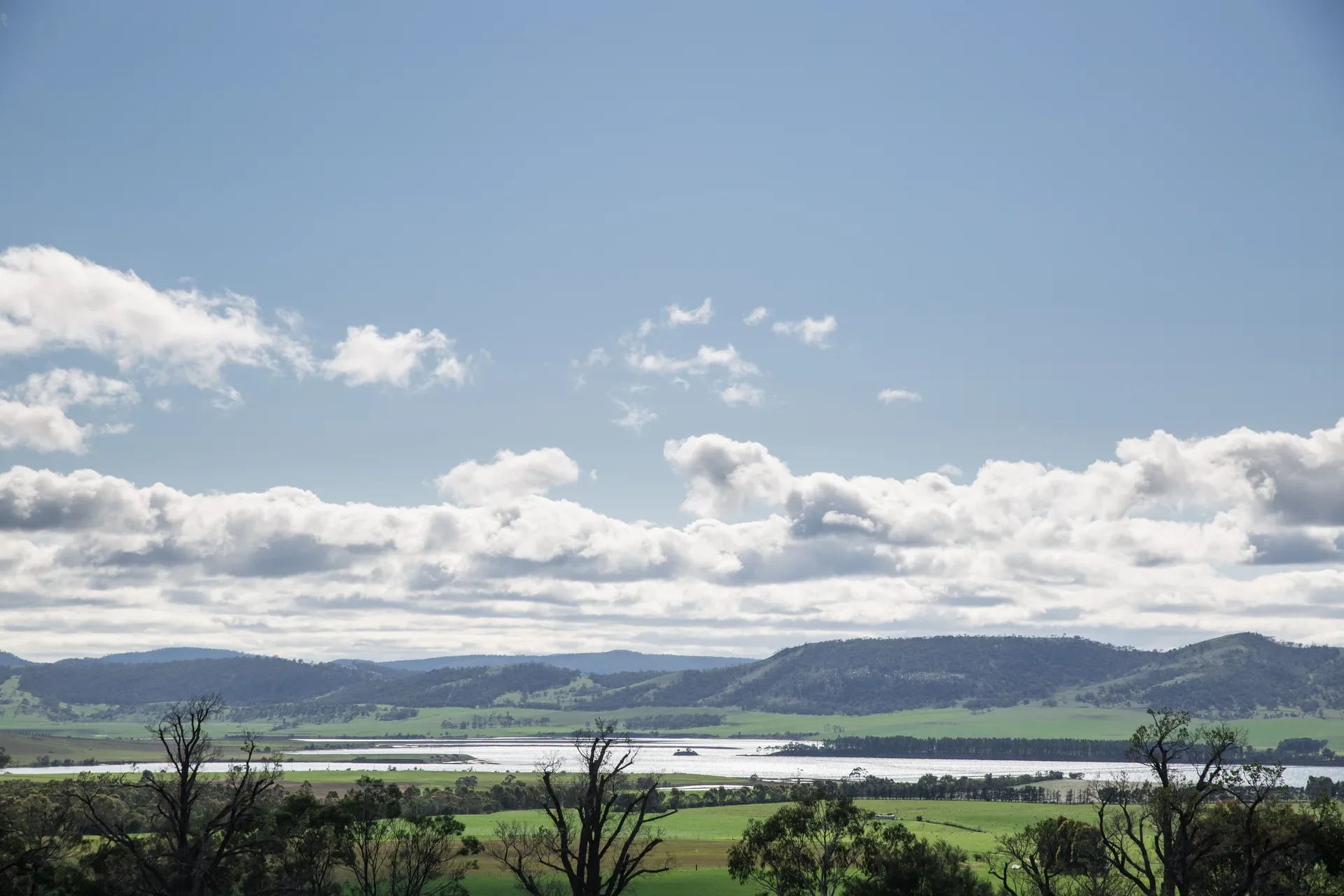 The expansive view out over the Coal Valley and the Coal River that visitors have from the cafe space..