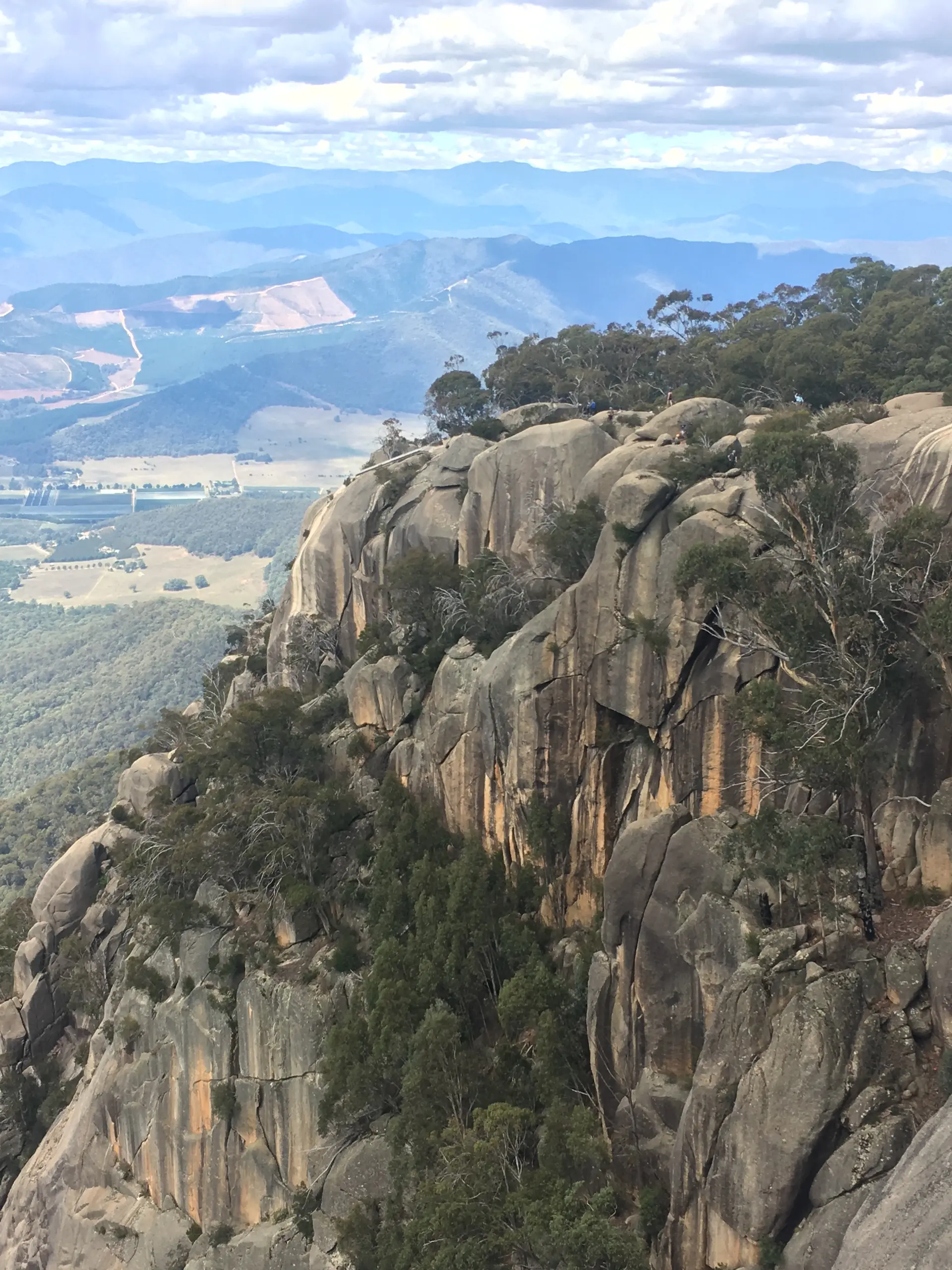 A cliff face at Mount Buffalo National Park in Victoria, Australia.